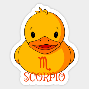 Scorpio Rubber Duck Sticker